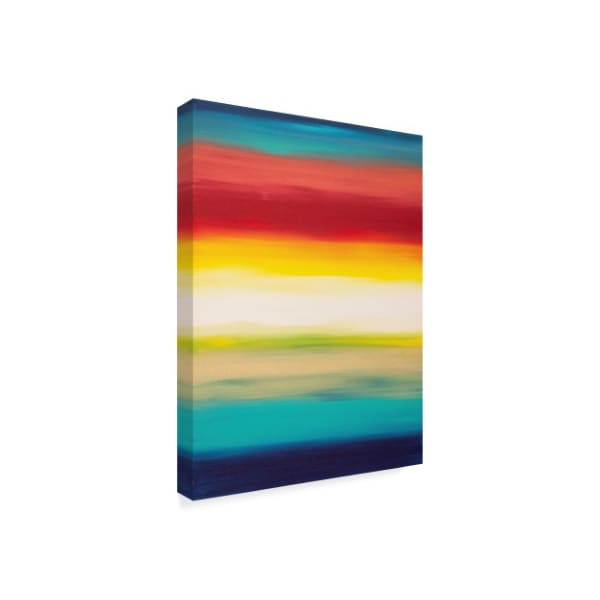 Hilary Winfield 'Sunrise Stripes' Canvas Art,35x47